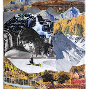 To go out by Roswitha Mueller Rohschnitt-Collagen