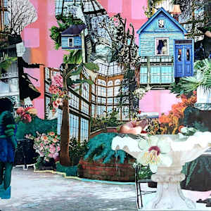 Back to the future by Roswitha Mueller Rohschnitt-Collagen, Image 1.