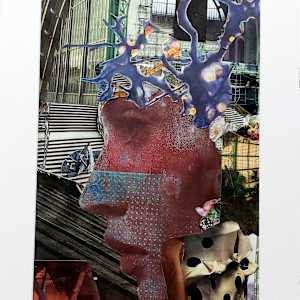 Layers of a daydream by Roswitha Mueller Rohschnitt-Collagen, Image 1.