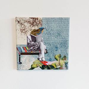 paradise is a kind of library by Roswitha Mueller Rohschnitt-Collagen, Image 1.