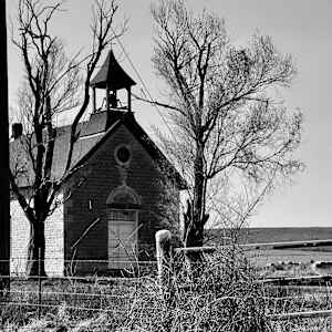 1895 Schoolhouse near Florence, Kansas, 1. by Denita Benyshek, Image 1.