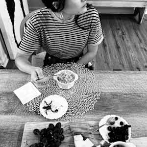 Cooking class, Spanish manchego cheesecake - series by Denita Benyshek, Image 13.