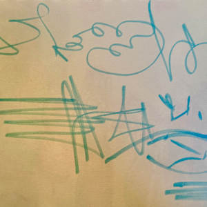 Wichita Jazz Festival, 2024, series of drawings by Denita Benyshek  Image: Music composition shapes, Wichita Jazz Festival at Wichita Art Museum, 4/16/24