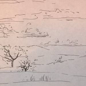 Series: Canyon de Chelly, Arizona, and New Mexico, drawings by Denita Benyshek 