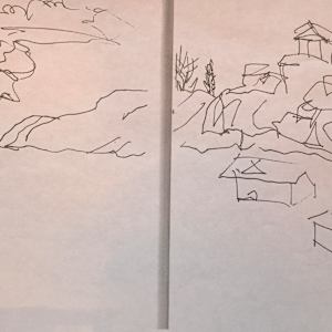 Series: Canyon de Chelly, Arizona, and New Mexico, drawings by Denita Benyshek 