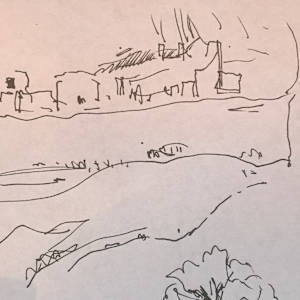 Series: Canyon de Chelly, Arizona, and New Mexico, drawings by Denita Benyshek 