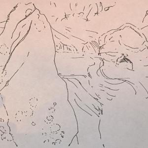 Series: Canyon de Chelly, Arizona, and New Mexico, drawings by Denita Benyshek 