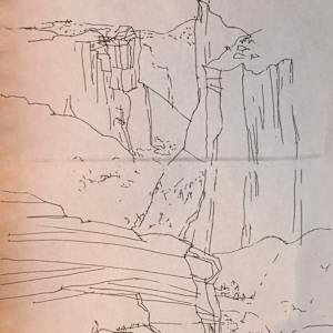Series: Canyon de Chelly, Arizona, and New Mexico, drawings by Denita Benyshek 