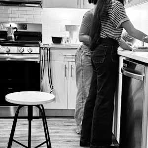 Cooking class, Spanish manchego cheesecake - series by Denita Benyshek, Image 9.