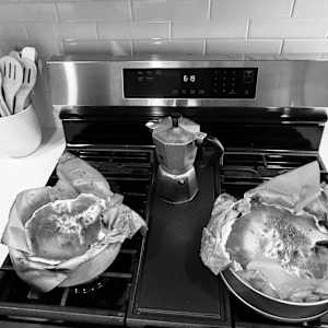 Cooking class, Spanish manchego cheesecake - series by Denita Benyshek, Image 12.