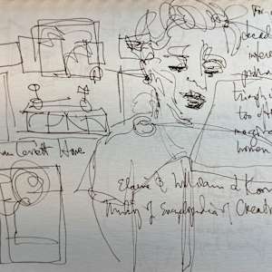 Series: Abstract Expressionists: The Women, Ellen Laundau lecture at Wichita Art Museum by Denita Benyshek  Image: (Interior of) Christian Levett home. Ellen Laundau portrait. For over 3 decades, interest primarily Abstract Expressionism, triumph of American painting, too often marginalized women painters. Elaine and William de Kooning. (Hearing of the married couple, I thought of conversation with Encyclopedia of Creativity Editor, Steve Pritzker. I complained about the underrepresentation of women artists in the encyclopedia. He responded that they couldn't find many women artists who weren't married to male artists, that they wanted women who were independent, not attached to a male artist. I answered, "Who do you expect them to marry?!?"