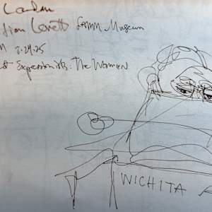 Series: Abstract Expressionists: The Women, Ellen Laundau lecture at Wichita Art Museum by Denita Benyshek  Image: Ellen Landau. Christian Levett from FAMM. WAM (Wichita Art Museum) 8.24.25. Abstract Expressionists: The Women. 