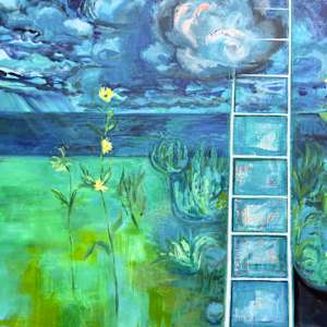 Night Garden 16: Brief Lives of Artists - work in process by Denita Benyshek, Image 1.