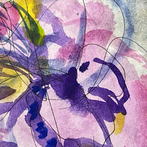 Night Garden 1, Gladiolus by Denita Benyshek 