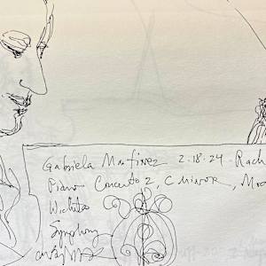 Series: Gabriela Martinez, pianist, Wichita Symphony Orchestra by Denita Benyshek  Image: Gabriela Martinez playing Rachmaninoff 2 Cm, Moderato