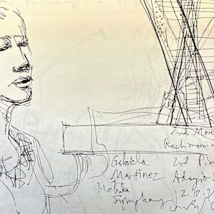 Series: Gabriela Martinez, pianist, Wichita Symphony Orchestra by Denita Benyshek  Image: Gabriela Martinez, Rachmaninoff 2nd piano concerto, adagio sostenuto