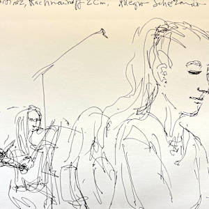 Series: Gabriela Martinez, pianist, Wichita Symphony Orchestra by Denita Benyshek  Image: Gabriela Martinez playing Rachmaninoff 2 Cm, Allegro Scherzondo