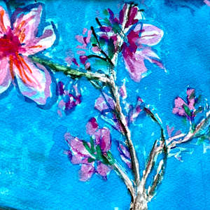Healing Buddha and Blooming Cherry Tree by Denita Benyshek, Image 1.