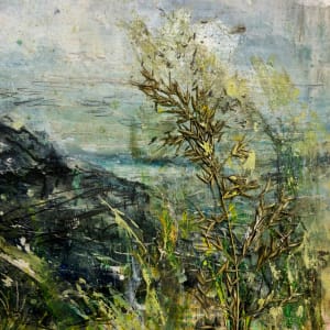 Sutton Bank by Karen Blacklock  Image: detail of original grasses on painting