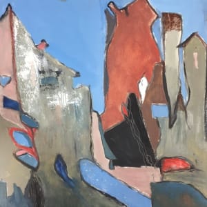 Masked Abstract Village by Karen Blacklock  Image: original abstract village 