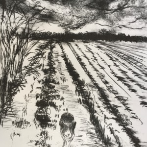 Field Track etching by Karen Blacklock