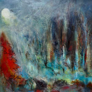 Owls are watching in the snowy moonlit forest by Karen Blacklock  Image: Stage III