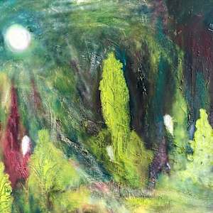 Owls are watching in the snowy moonlit forest by Karen Blacklock  Image: Stage III