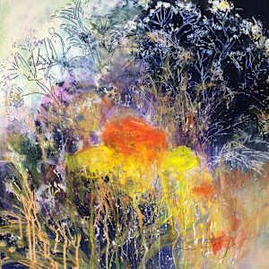 Cow parsley and poppies II by Karen Blacklock 