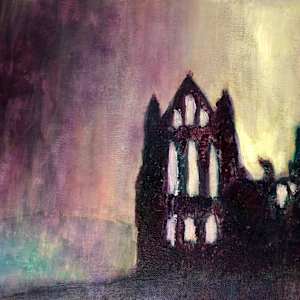 Whitby Abbey Northern Lights by Karen Blacklock