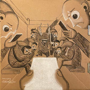 The devil laughs as we bow by mohamed ali