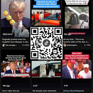 QR Election/Selection/Collection by G.H. Hovagimyan  Image: Trump Smiley Faces