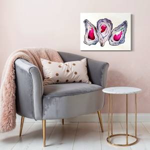 3 Ruby Oysters by Katie Goldberg 