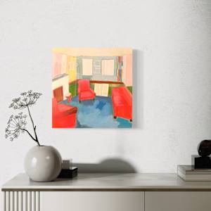 Blue Ground Interior by Andrea Sacker 