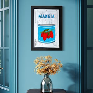 Mangia / 4 Tomatoes Cluster / Blue by Jennie Carr 