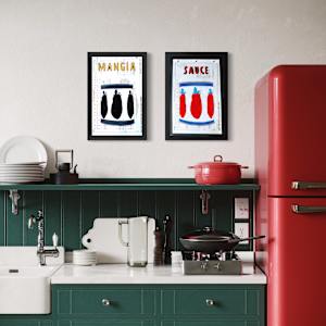 Mangia / Black and White by Jennie Carr 