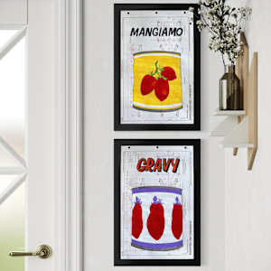 Gravy / Purple Trim / 3 Tomatoes by Jennie Carr 