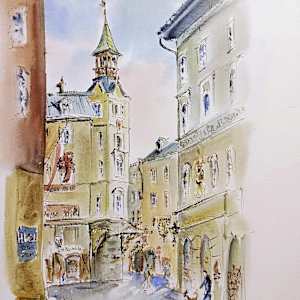 Kiebach gasse Innsbruk by Betty Guy