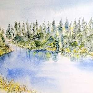 Bass Lake "Point Reyes" by Betty Guy, Image 1.
