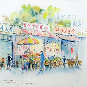 Hong Kong Island Near Shaukeiwan by Betty Guy