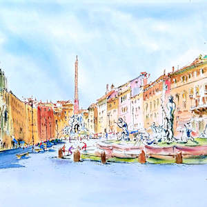 Roma Piazza Navona by Betty Guy