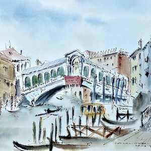 Ponte Rialto Venezia by Betty Guy, Image 1.