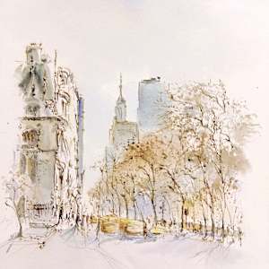 5th Avenue And E. 80th St. by Betty Guy
