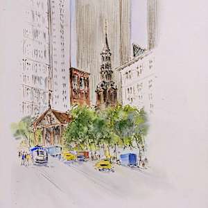 St. Paul's Chapel 1764 by Betty Guy, Image 1.