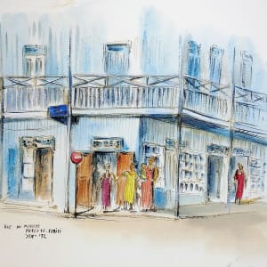 Rue Du Marche Papeete - Tahiti by Betty Guy