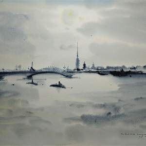 The Neva River - Leningrad by Betty Guy, Image 1.