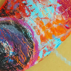 Saudade STP by Philippa Mollet  Image: Details of texture- fish