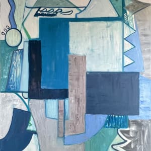 ABSTRACT BANKSTER BLUE by Marc FERRERO, Image 1.