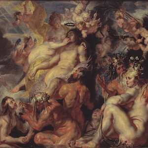 Interpretation - The Apotheosis of Aeneas by Jacob Jordaens by Noah Kauertz 