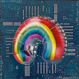 Inflatable Rainbow by Philipp Alexander Schäfer