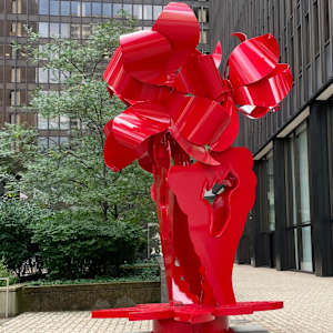 Red Lily Tree of Liberty by Ruth Aizuss Migdal